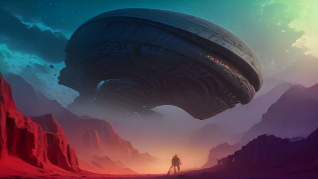 Captivating Crashed Alien Ship Ruins
