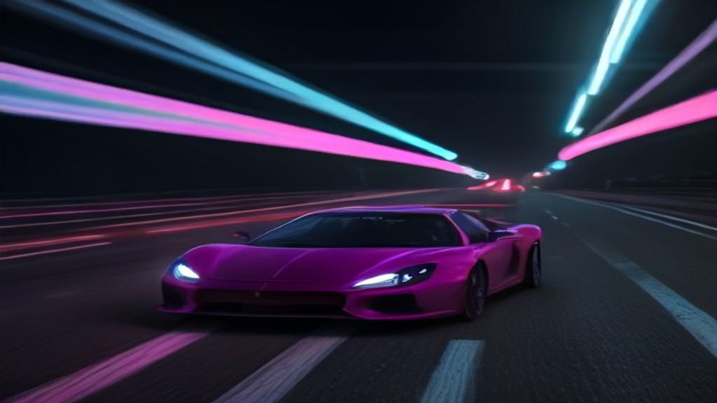 Lustrous Outrun Drive City by Night