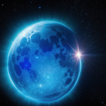 A breathtaking view of a blue hypergiant star shining brightly in the cosmos, showcasing its luminous and awe-inspiring presence in the universe.