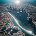 A breathtaking view of a futuristic city built on a floating space rock, showcasing innovative architecture and cosmic landscapes.