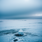 A stunning frozen alien tundra with icy landscapes, capturing the mysterious and otherworldly beauty of this captivating wilderness.