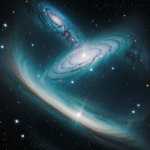 A breathtaking image of a galaxy cluster shining across deep space, showcasing the beauty and vastness of the universe with countless galaxies illuminating the dark cosmos.