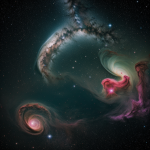 A vivid and colorful image of the Horsehead Nebula, showcasing its stunning and intricate details as seen in the Orion constellation.