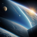 A breathtaking digital illustration of a Ringworld concept art, showcasing a vast sci-fi landscape with futuristic elements and intricate details.