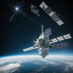 A rotating space station in orbit showcasing its intricate design and structural marvels, essential for sustaining life and supporting research in space.