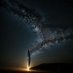 A stunning solar sail catching light in space, creating a mesmerizing and ethereal wallpaper for space enthusiasts and art lovers alike.