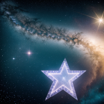 A mesmerizing image of a star on the verge of going nova, illustrating the beautiful and complex process of a cosmic explosion in vivid detail.