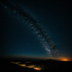 Illustration of two planets with a shared atmosphere, depicting cosmic interaction and potential planetary evolution.