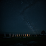 A collection of mystical rune stones illuminated by moonlight, showcasing ancient symbols and their enchanting beauty in a serene night setting.