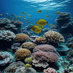 A stunning scene of a tropical fish reef, showcasing vibrant colors and diverse marine life, perfect for underwater exploration and photography.
