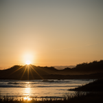 A breathtaking scene of two suns rising simultaneously, casting a warm glow over the landscape and creating a unique celestial spectacle.