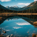 A breathtaking mountain mirrored perfectly in the tranquil waters of a serene lake, capturing the essence of nature's beauty and peacefulness.
